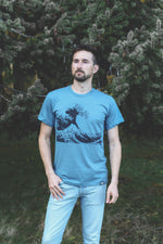 WAVE - Unisex Eco Tee - Heather Teal