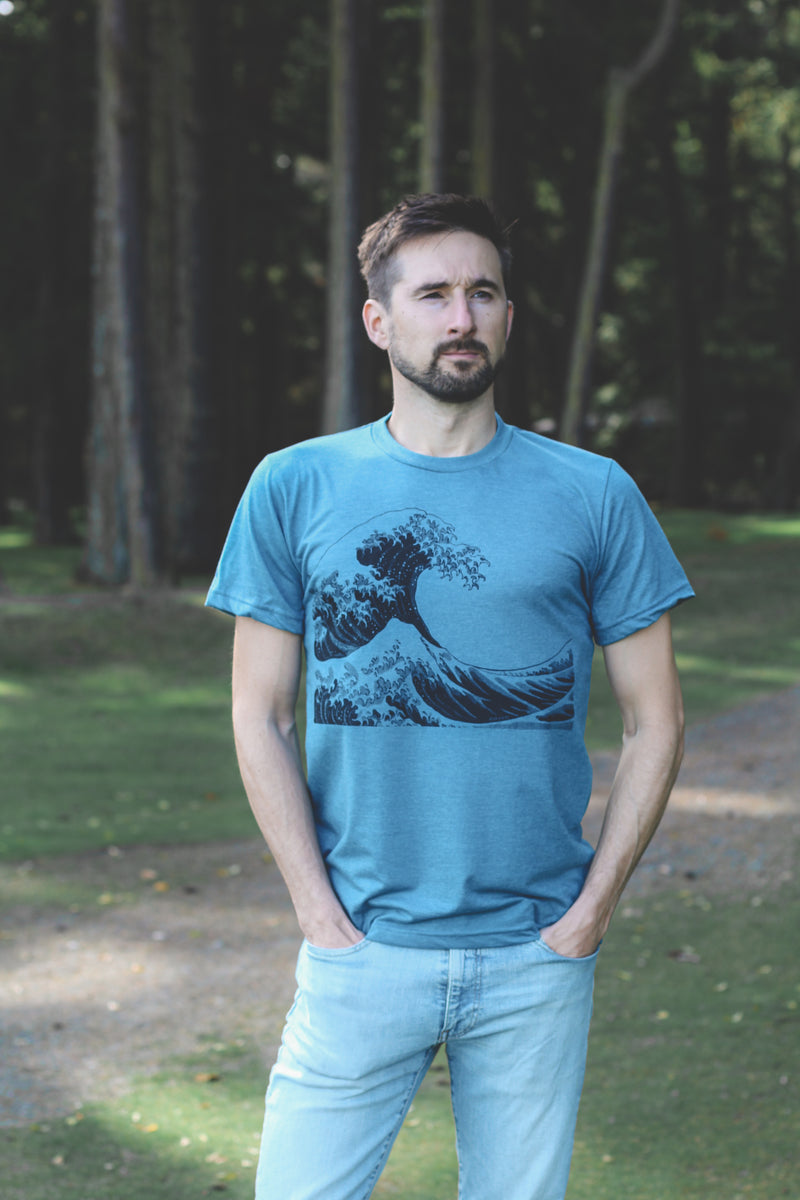 WAVE - Unisex Eco Tee - Heather Teal