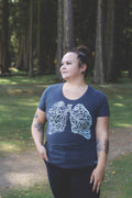 BREATHE - Women's Eco Tee - Charcoal - SALE