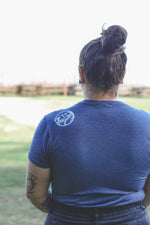 WAVE - Women's Eco Tee - Heather Navy