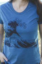 WAVE - Women's Eco Tee - Heather Teal