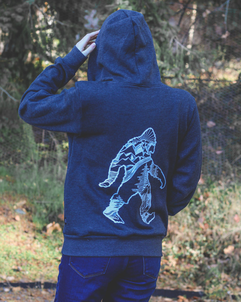 SASQUATCH - Unisex Eco Zip Up Hoodie