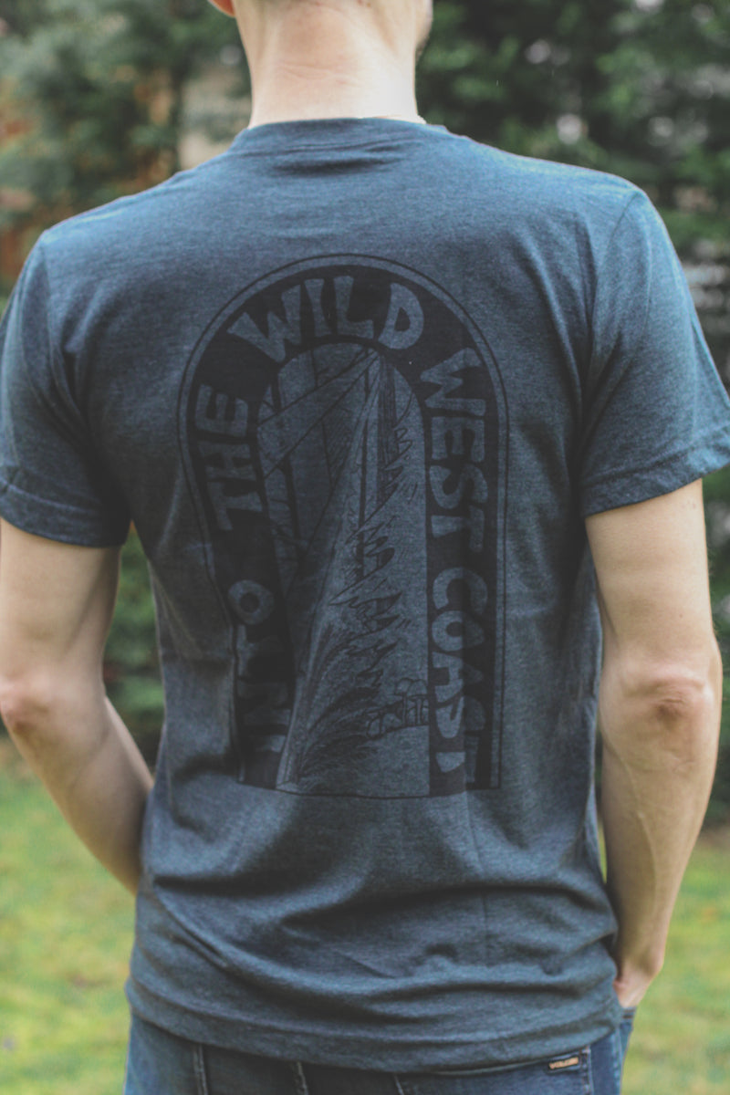 WILD  - Unisex Eco Tee - Heather Charcoal - SALE