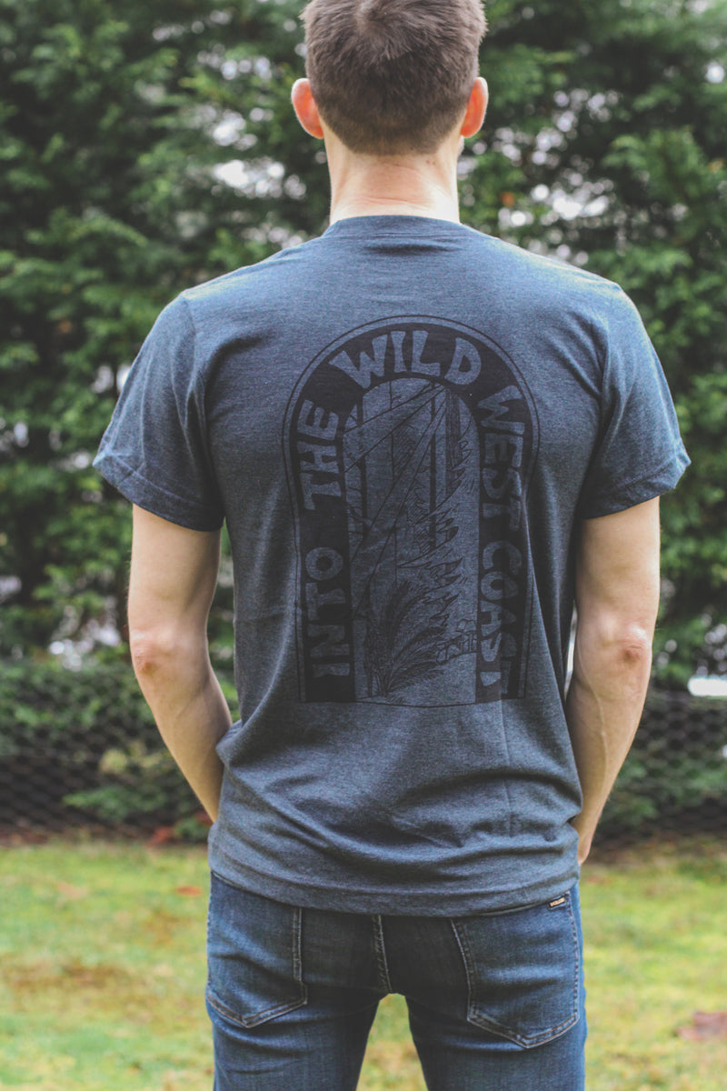 WILD  - Unisex Eco Tee - Heather Charcoal - SALE