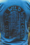 WILD  - Unisex Eco Tee - Heather Blue - SALE