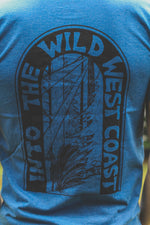 WILD  - Unisex Eco Tee - Heather Blue - SALE