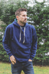 Unisex Drop Shoulder Eco Hoodie - Navy