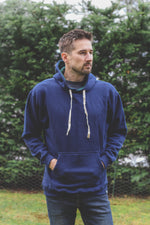 Unisex Drop Shoulder Eco Hoodie - Navy