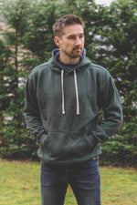 Unisex Drop Shoulder Eco Hoodie - Forest Green