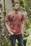 INTO THE FOREST - Unisex Eco Tee - Rust - SALE