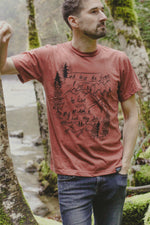 INTO THE FOREST - Unisex Eco Tee - Rust - SALE