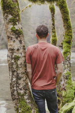 INTO THE FOREST - Unisex Eco Tee - Rust - SALE