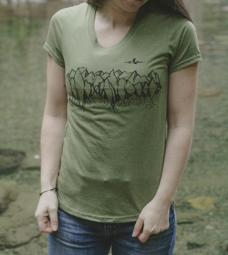 MOUNTAIN ROOTS - Womens Eco Tee