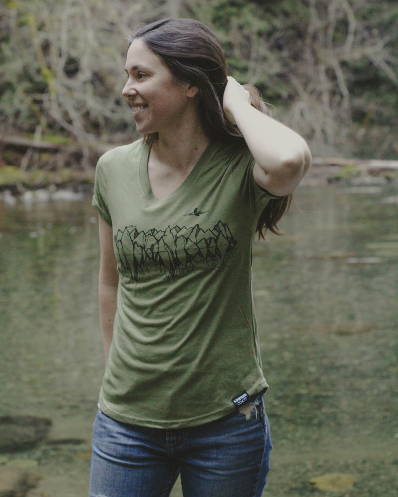 MOUNTAIN ROOTS - Womens Eco Tee
