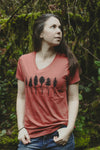 TREELINE - Women's Eco Tee - Rust - SALE
