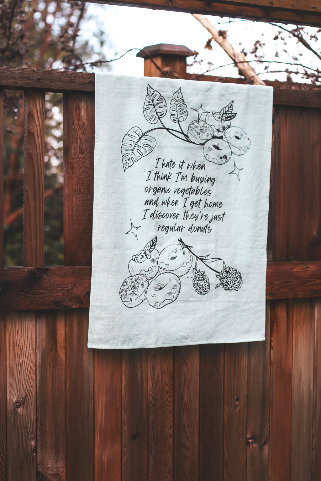 DOUGHNUTS - Organic Cotton & Hemp Tea Towel