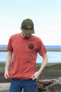 Tod Maffin's Mirror Falls - Unisex Eco Tee - Heather Rust
