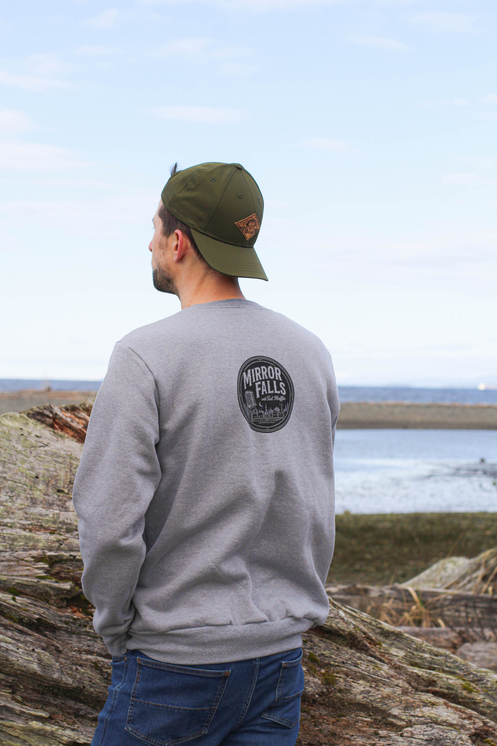 Tod Maffin's Mirror Falls - Unisex Eco Crewneck Sweatshirt
