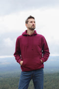 Unisex Organic Cotton Hoodie - Blank Apparel - Maroon