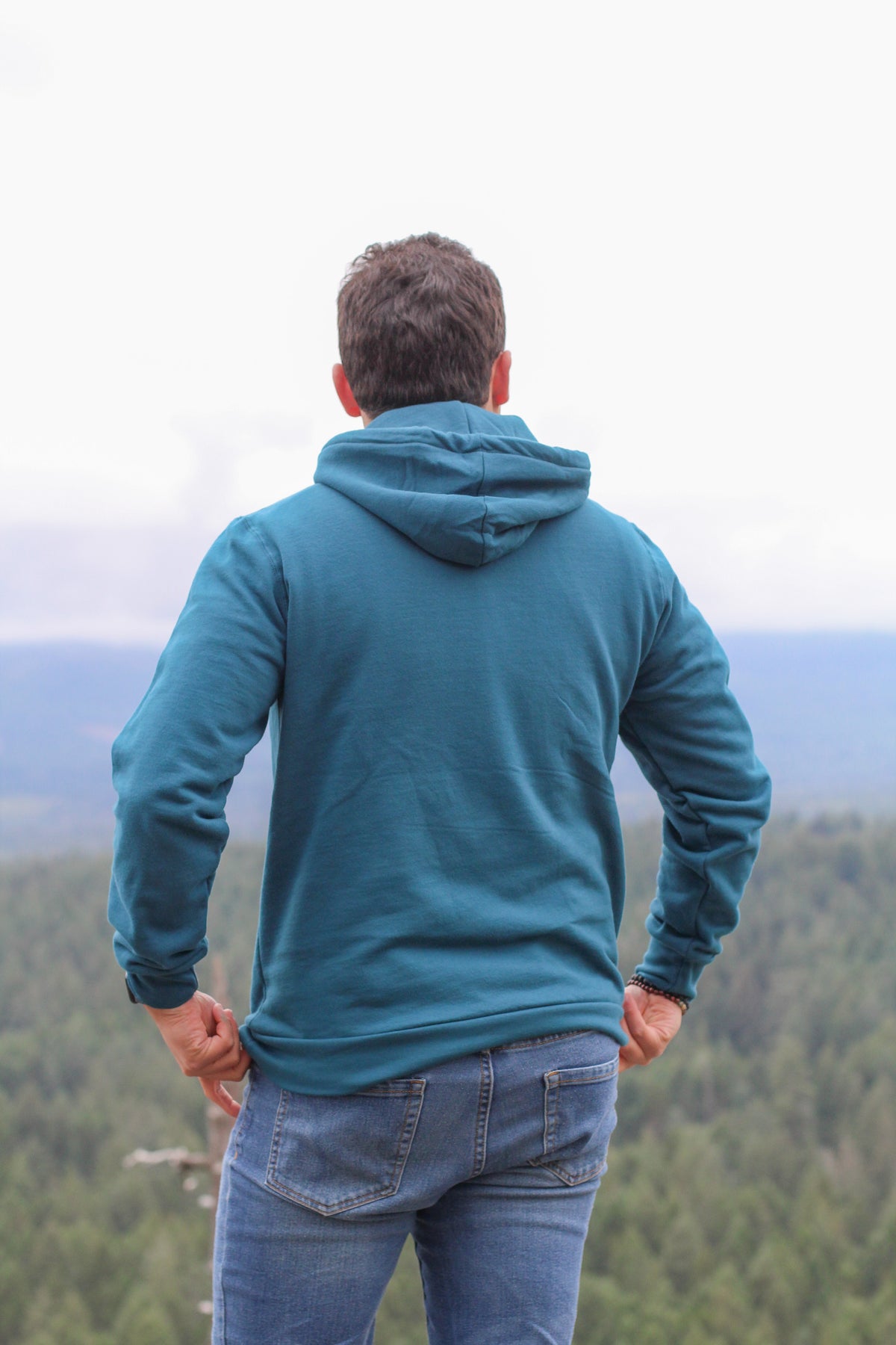 Unisex Organic Cotton Hoodie - Blank Apparel - Ocean Blue