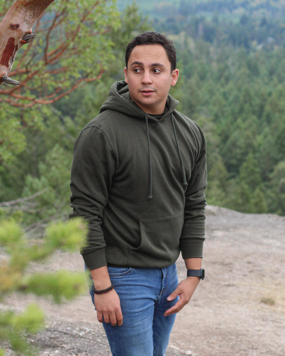 Blank apparel - Unisex Organic Cotton Hoodie - Olive