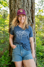 KELP FOREST - Women's Eco Tee - Heather Navy - SALE