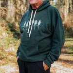 TREELINE Unisex Eco Hoodie - Forest Green