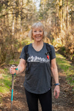 CANADIAN RUNNING CLUB - Women's Eco Tee - Heather Charcoal