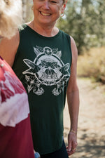 HUMMINGBIRD - Women's Bamboo Tank - Forest Green