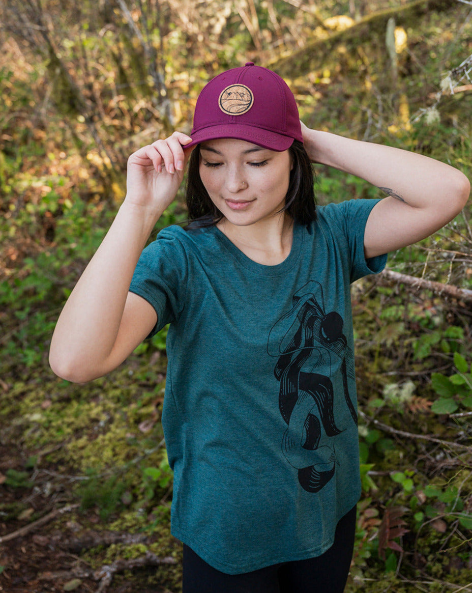 BIG KELP - Women's Eco Tee - Heather Green - SALE