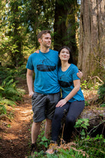 FLOATING ISLAND - Women's Eco Tee - Heather Teal