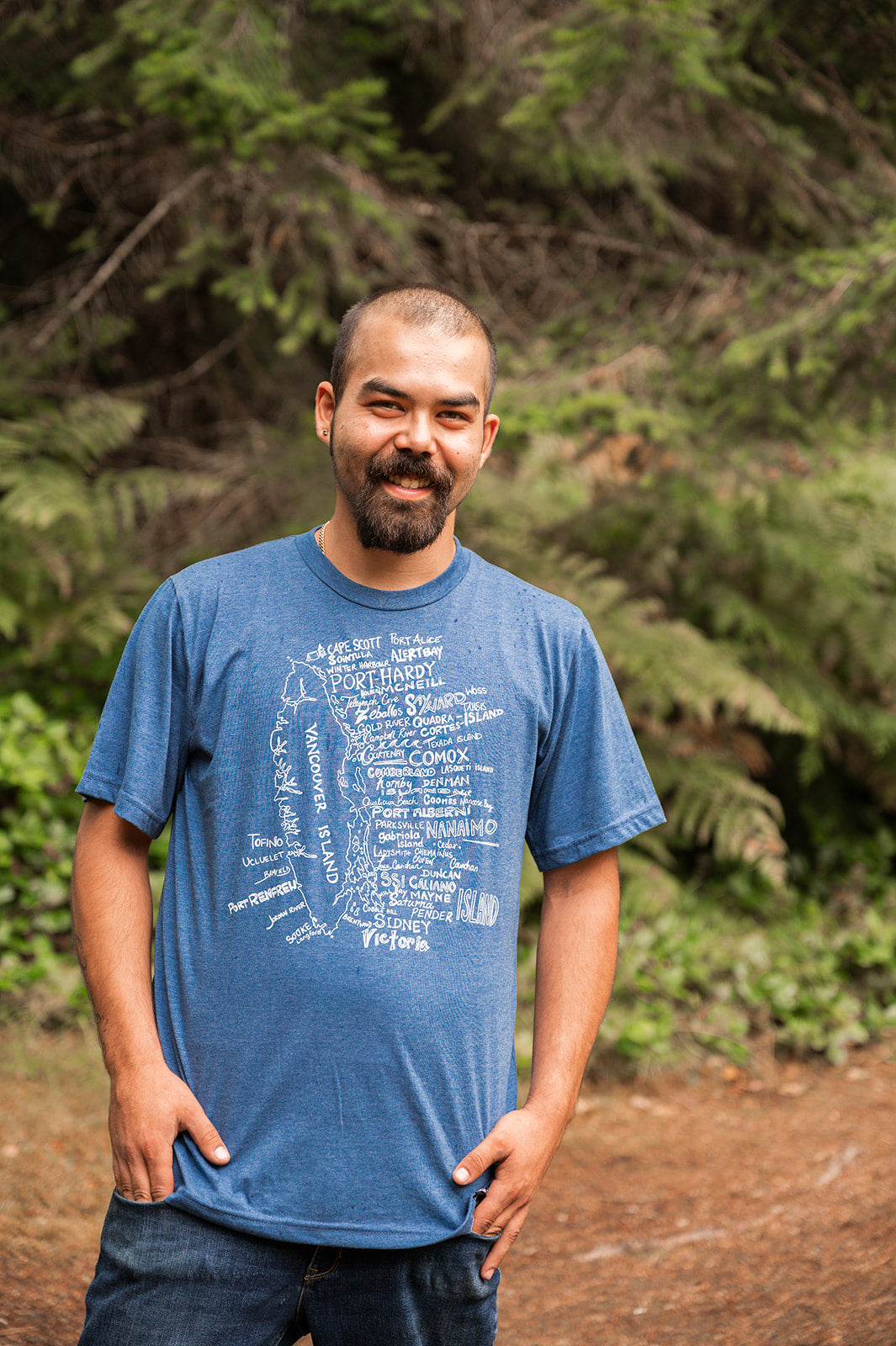 VAN ISLE - Unisex Eco Tee - Heather Blue