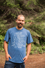 VAN ISLE - Unisex Eco Tee - Heather Blue
