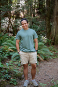Unisex Organic Cotton Tee - Blank Apparel -  Seafoam