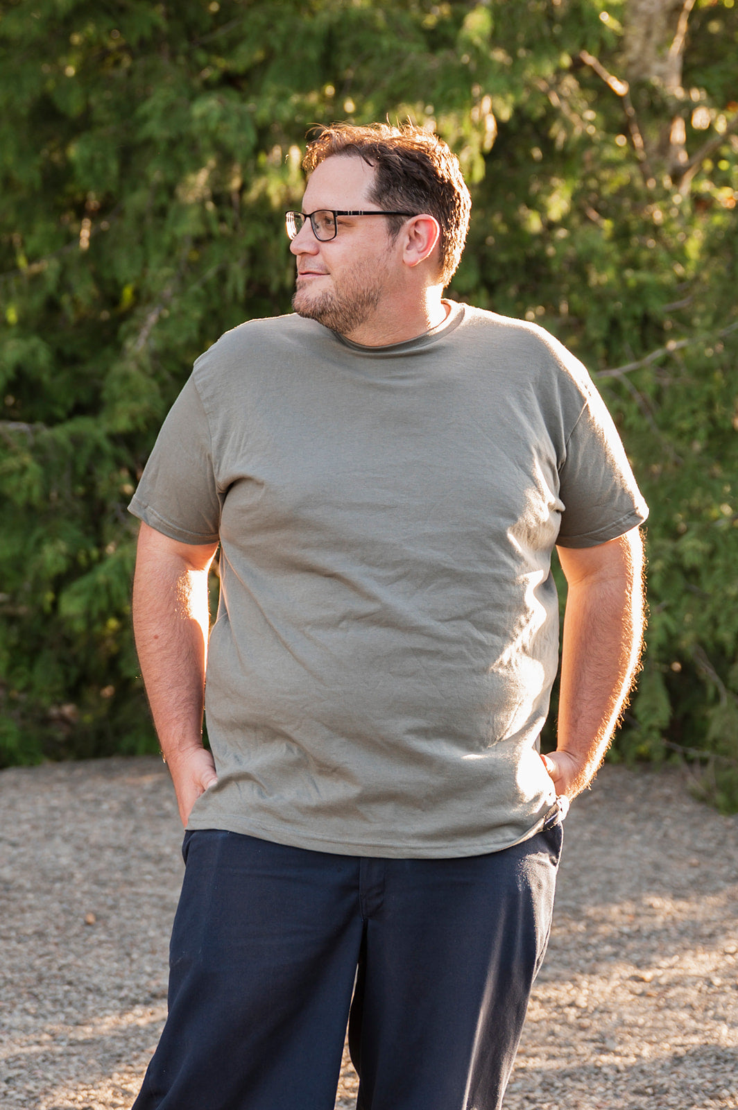 Sage Green Unisex Organic Cotton Tee