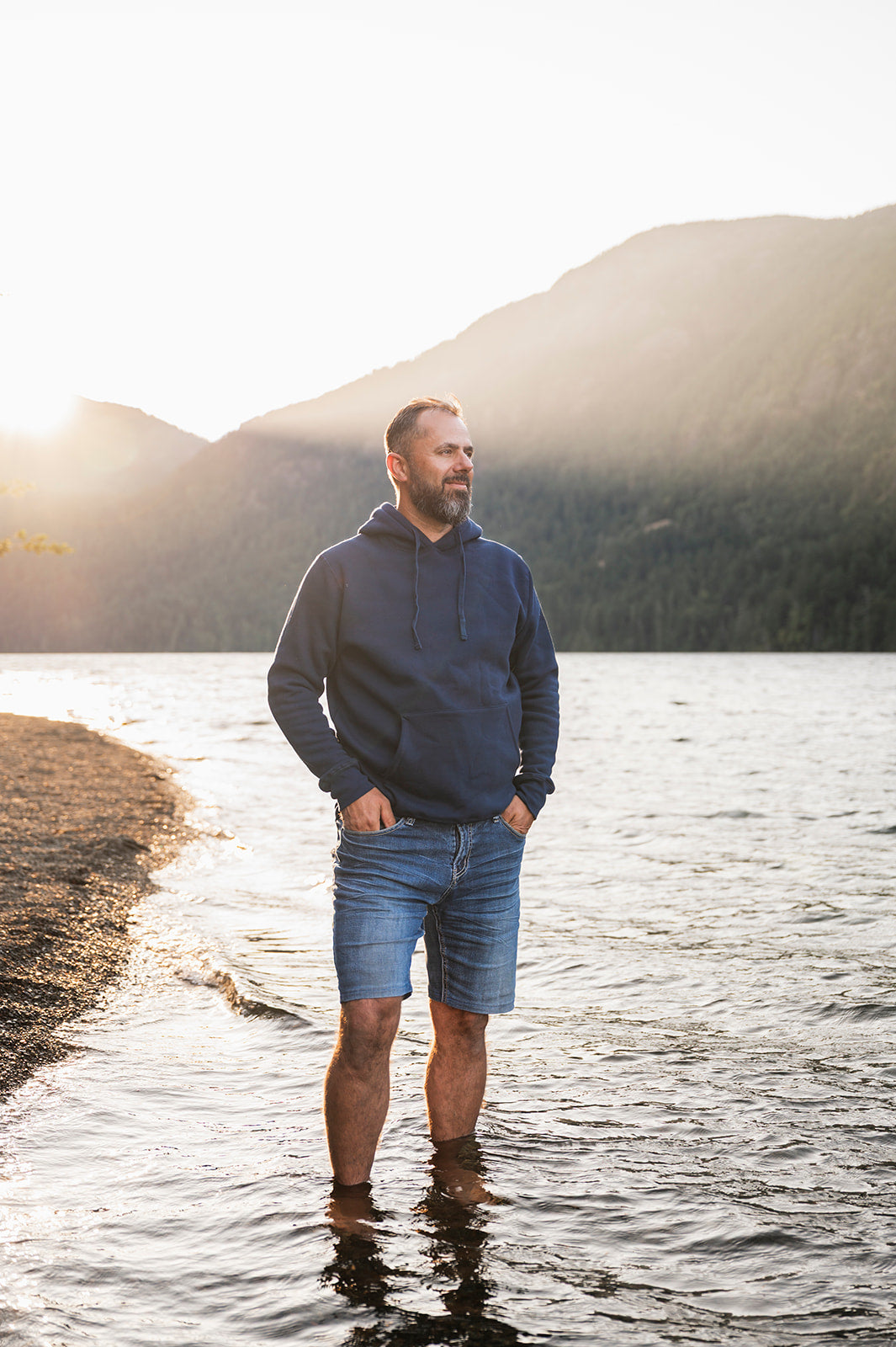 Unisex Eco Hoodie - Navy Blue