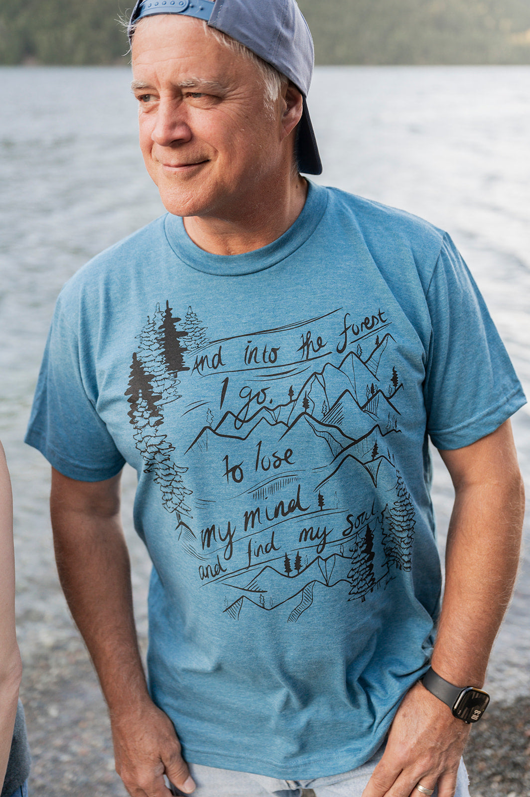 INTO THE FOREST - Unisex Eco Tee Heather Teal