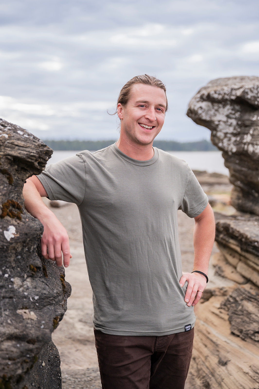 Sage Green Unisex Organic Cotton Tee