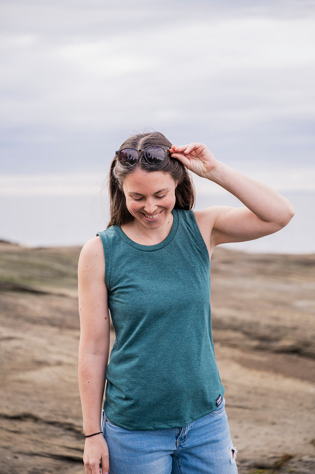 Women's Sleeveless Tank - Blank Apparel - Green