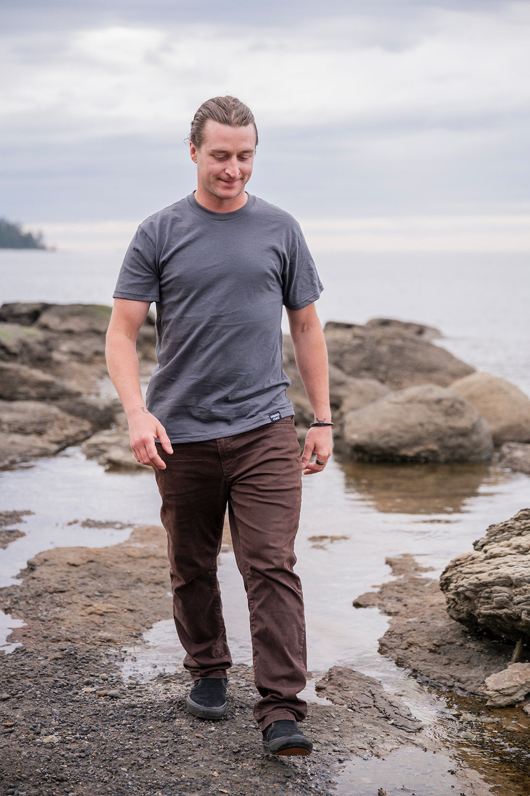 Storm Grey Unisex Organic Cotton Tee