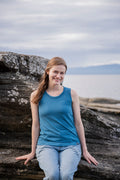 Women's Sleeveless Tank - Blank Apparel - Teal