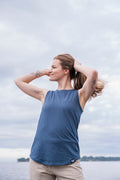Women's Organic Cotton Tank Top - Blank Apparel - Slate Blue
