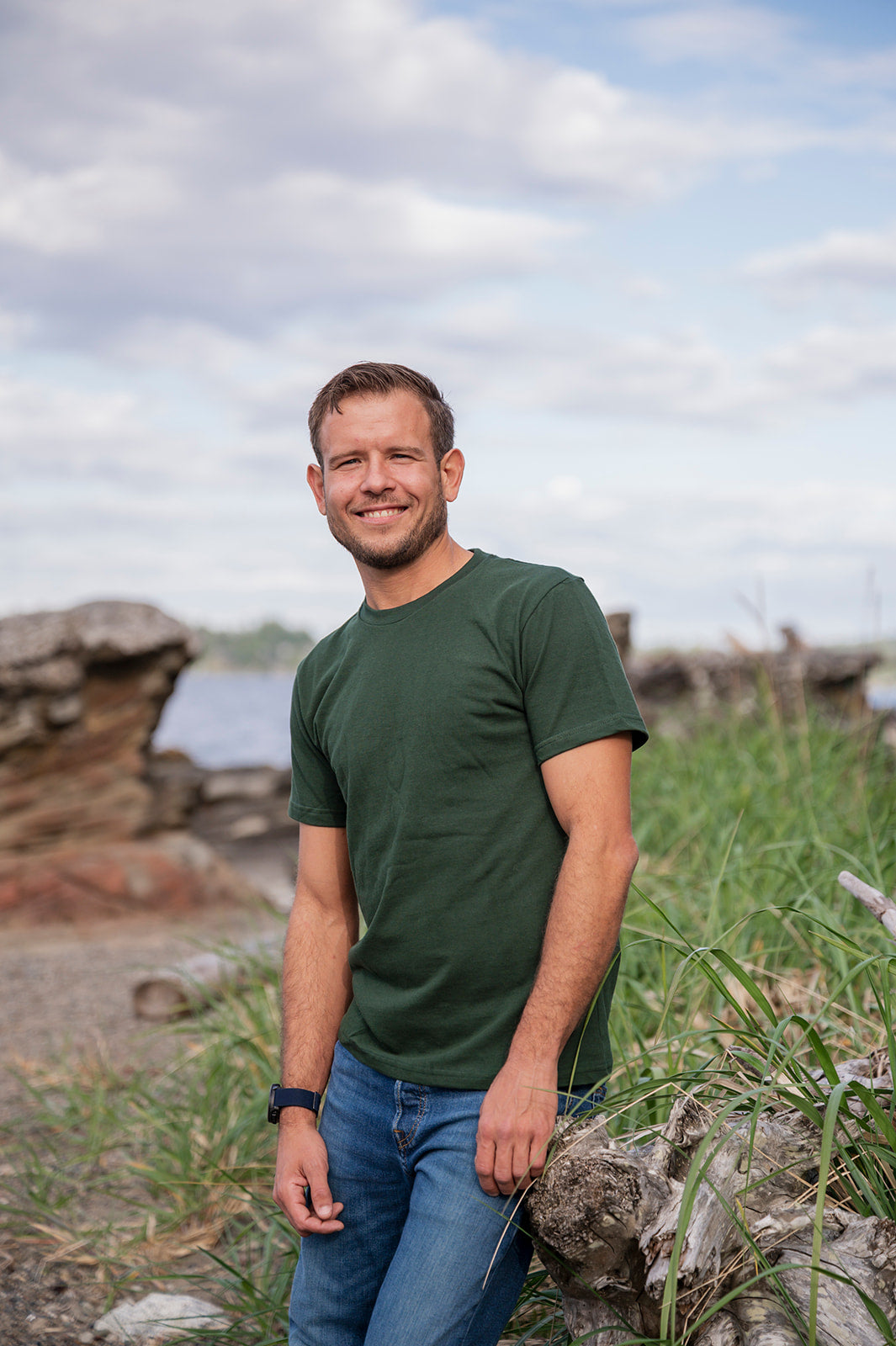 Forest Green Unisex Organic Cotton Tee