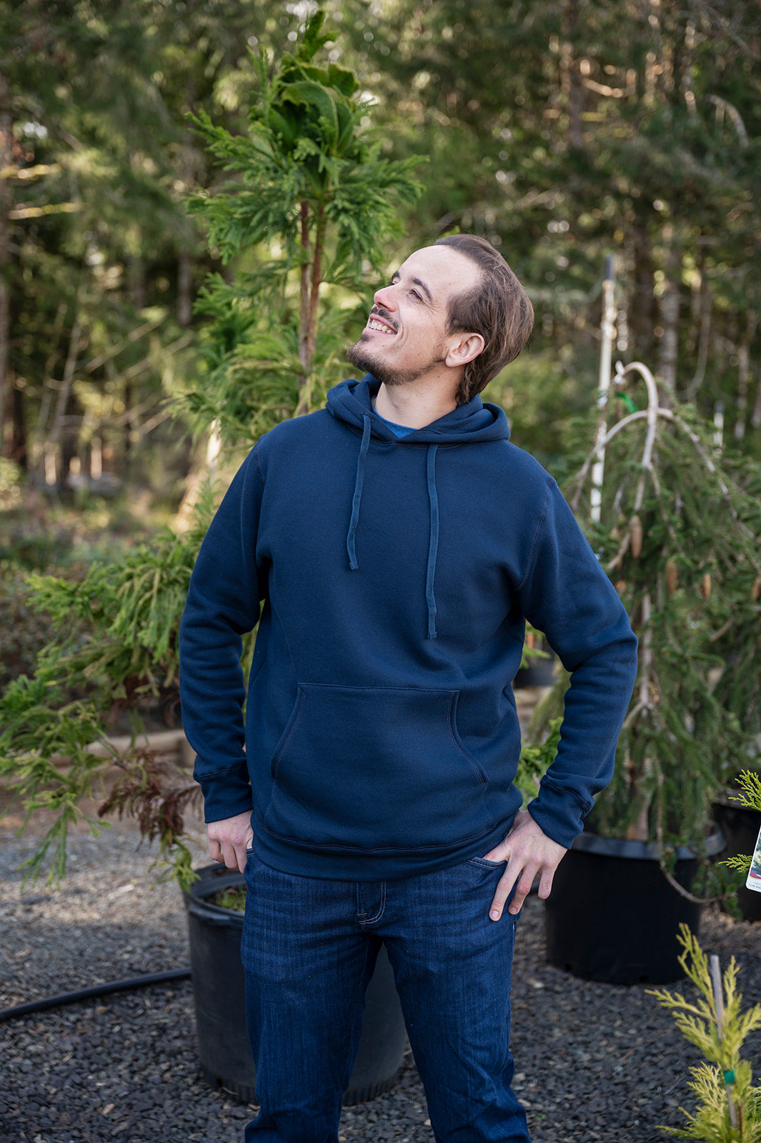 Unisex Eco Hoodie - Navy Blue