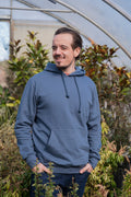 Unisex Organic Cotton Hoodie - Slate Blue