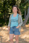 Mountain Roots - Women's Eco Tank Top - Turquoise
