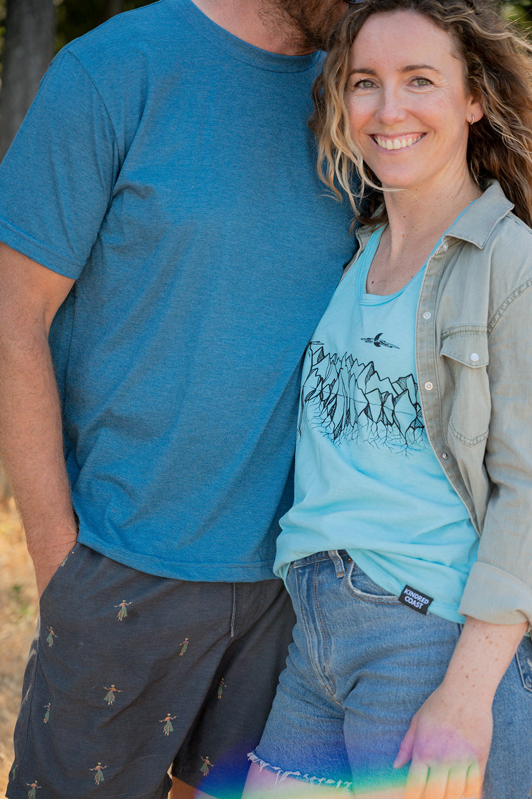 Heather Teal Unisex Eco Tee