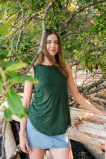 Women's Bamboo Tank - Forest Green