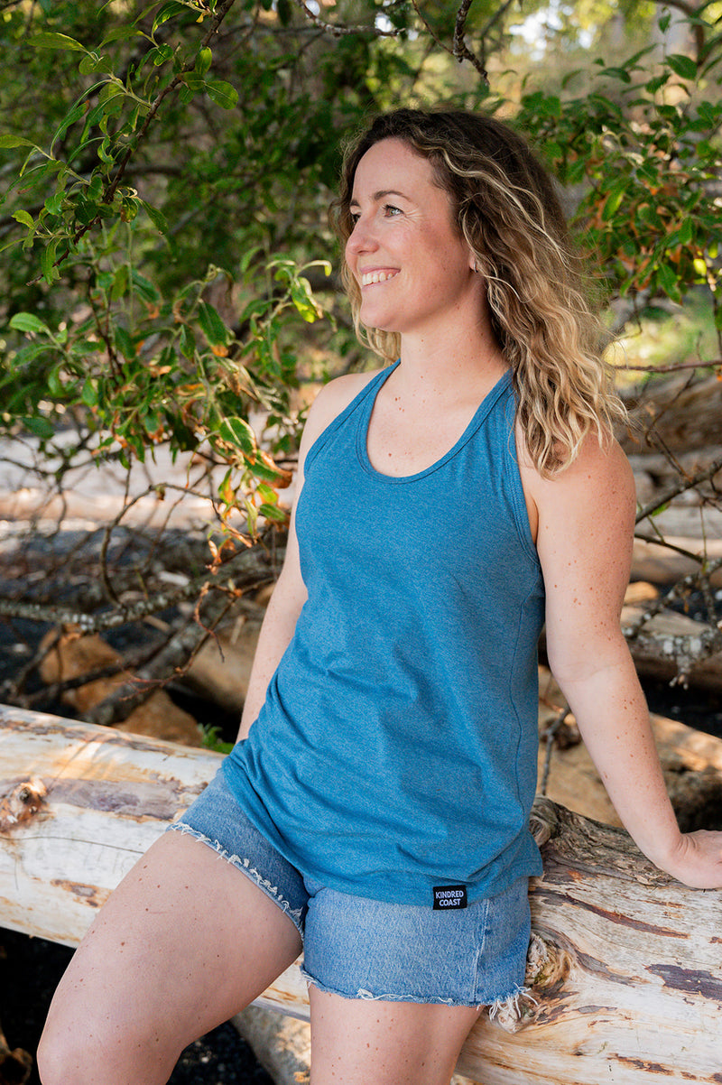 Women's Eco Racerback Tank Top - Teal