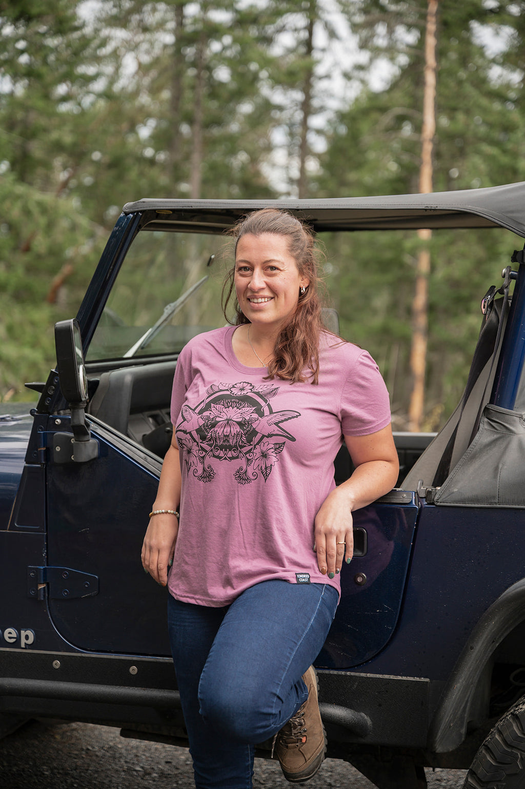 HUMMINGBIRD - Women's Eco Tee Lilac